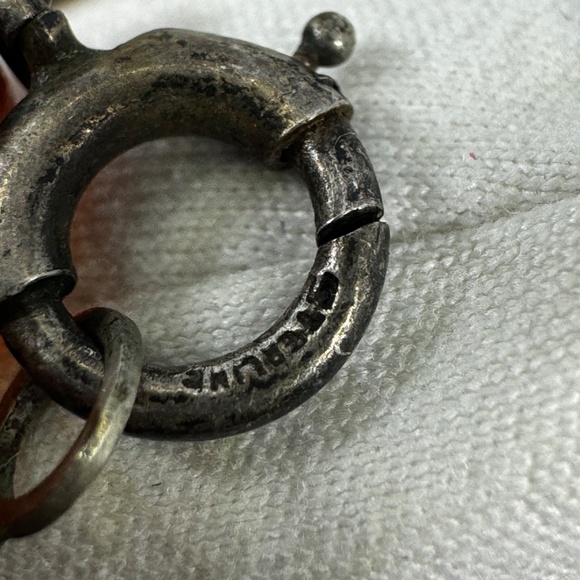 Vintage Amber Round Beads Necklace Sterling Clasp - Picture 8 of 14